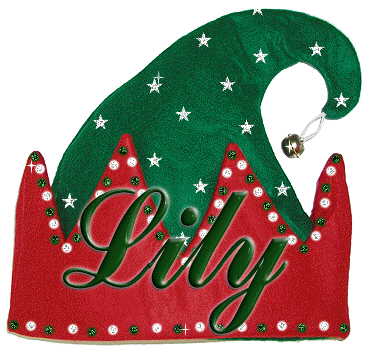 glitter elf hat
