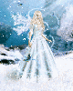 snow angel with snow