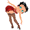 Betty  Boop show off her cute butt