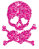 cute pink skull