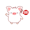 cute kawaii hey hey pig