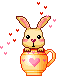 bunny in a cup
