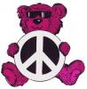 peace purple bear