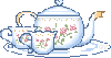 Cute Tea Pot & Tea Cups 