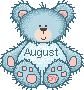 Cute August Teddy Bear
