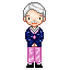 old man in pink