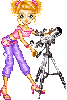 girl with telescope
