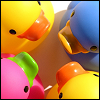 cute kawaii colorful duckies avatar