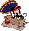 Mickey on beach