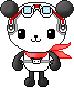 cute kawaii character panda