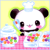 cute panda baking