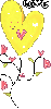 yellow heart - love