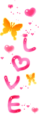 pink butterfly love