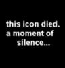 the icon has died