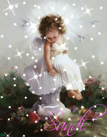 Angel on Pedestal (little girl)- Sandi