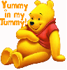Pooh Sitting- Yummy in my Tummy!