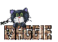 MAGGIE cblinking cat on brick wall