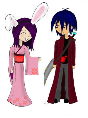 Manga girl  and boy