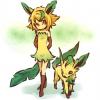 Leafeon Girl with Leafeon