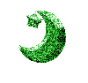 green star and moon