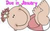 Cartoon Baby Girl- Due in January