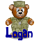 Military Soldier Teddy Bear (animated)- Logan