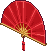 Red Fan without design