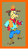 DOG IN COWBOY OUTFIT