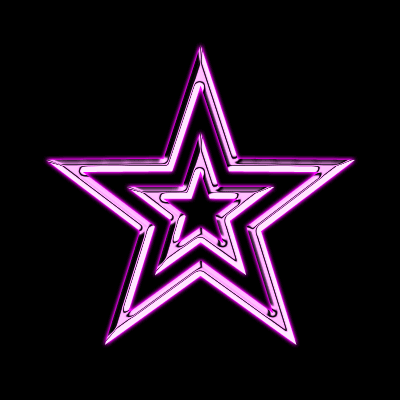 pink glowing star