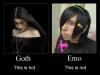 goth = hot. emo = NOT
