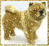 Chow Dog (with glitter boarder & sparkles)