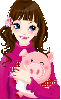 GIRL WITH PIGGY