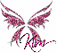 Kim-dark pink butterfly