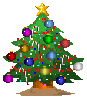 Chrismas Tree with Flashing Ornaments (animated)