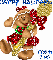 Christmas Gingerbread Girl (with snowfall effect)- Happy Holidays From Gina