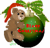 Teddy Bear Christmas Ornament (with snowfall effect)- Beary Christmas