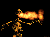 Fire breathing Skeleton