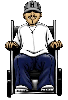 HOMIEZ in a wheelchair