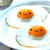 smiley sunny side egg