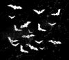 bats with grey blood splatter