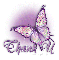 Butterfly Bling Purple-Thank you