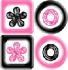 Pink & Black Circles & Squares