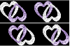 Purple/Silver Hearts