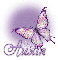 Butterfly Bling Purple Austin