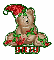 Xmas bear with Stacy name