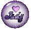 Judy purple marble
