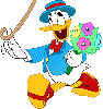 donald with some flowers