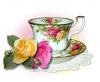 china tea cup with roses