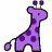 purple giraffe