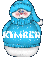snowman with name kimber on it